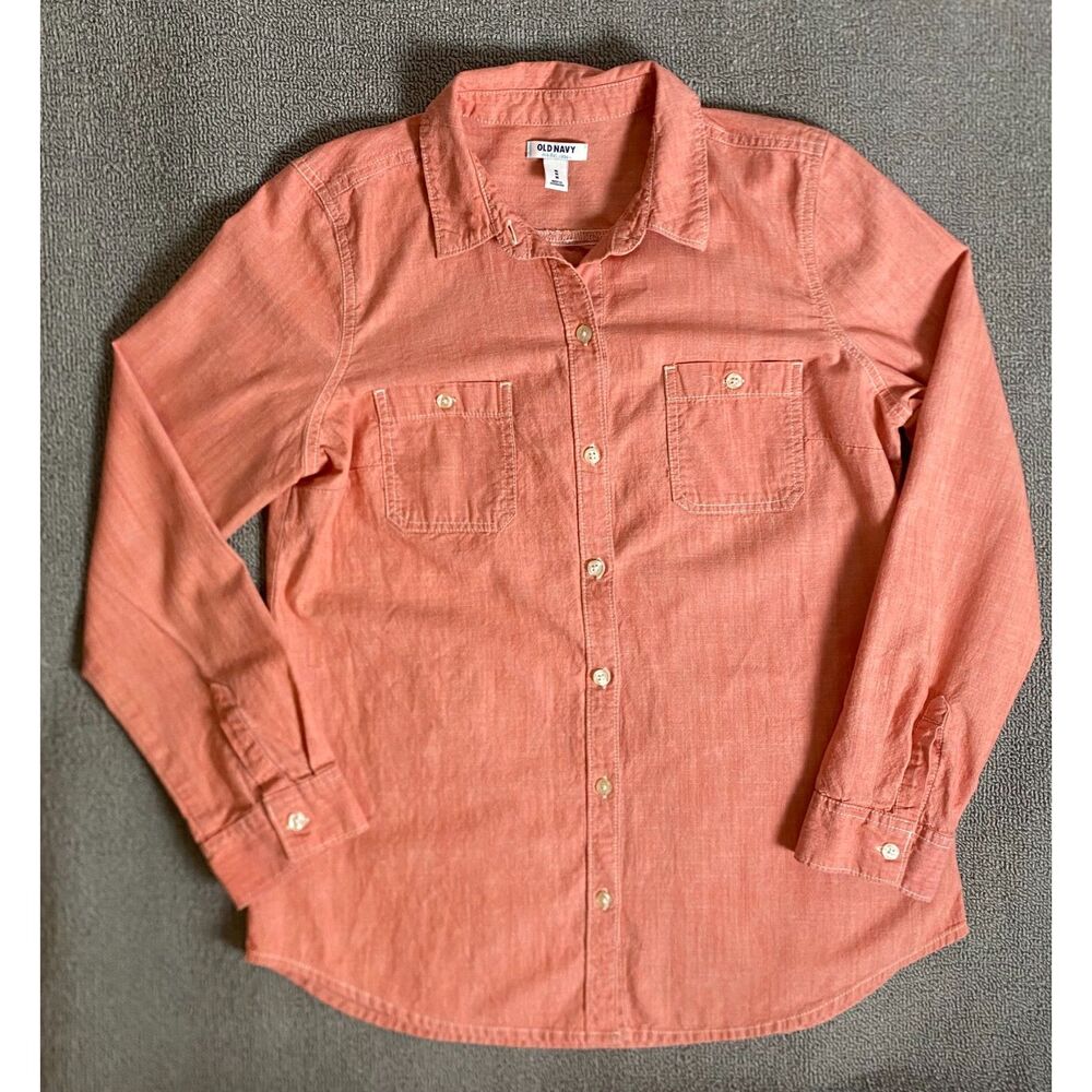 Old Navy Women's Casual Long Sleeve Button Up- Everyday Comfort Fall Winter